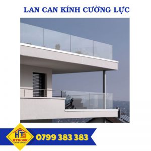 Lan can kính cường lực - HTDoor