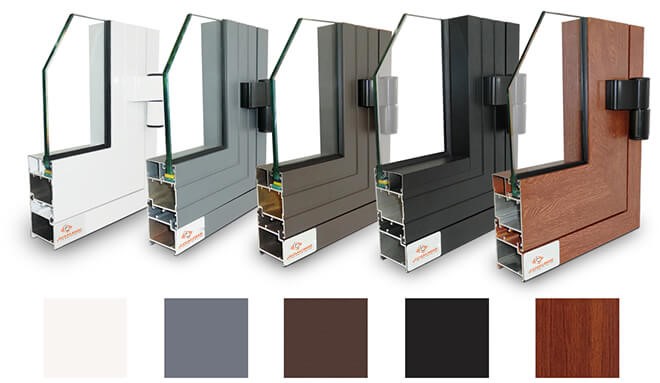 Các màu sắc phổ biến của cửa nhôm Xingfa