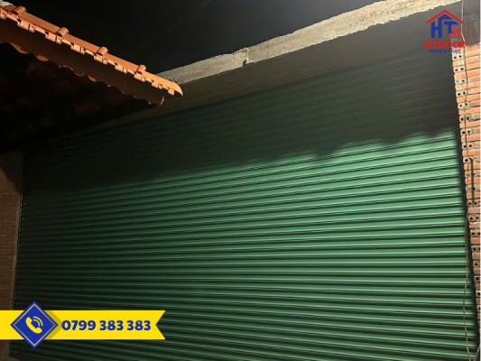 Cửa cuốn Đài Loan lắp tại nhà khách - HTDoor