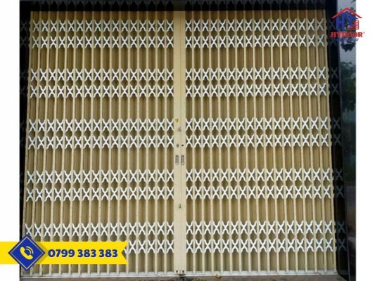 Cửa kéo sơn tĩnh điện tại Châu Thành - HTDoor