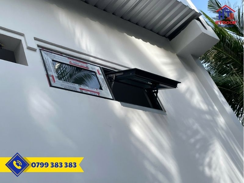 Công trình cửa nhôm nhà khách ở Ba Tri