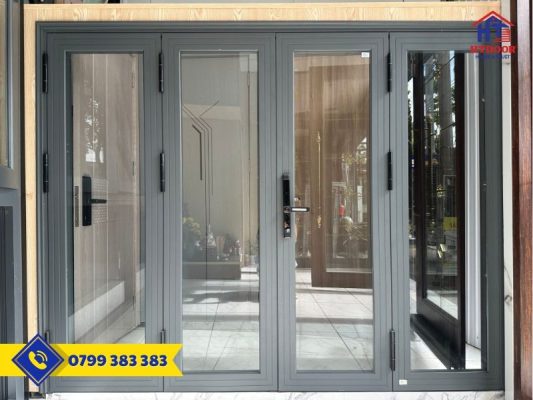 Cửa nhôm Xingfa 4 cánh mở quay - HTDoor