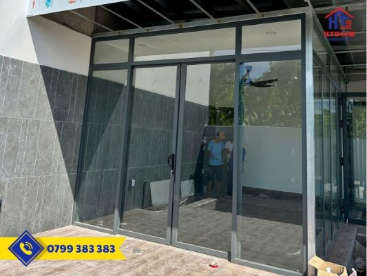 Cửa nhôm Xingfa lắp tại Bến Tre - HTDoor