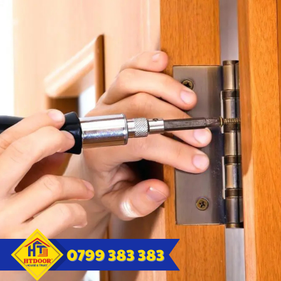 Sửa bản lề cửa nhôm - HTDoor
