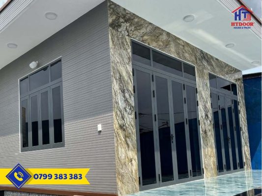 Cửa nhôm Xingfa mở quay 4 cánh cửa đi và cửa sổ