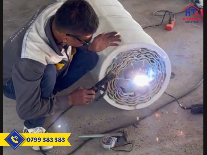 Thi công lắp đặt cửa cuốn - HTDoor