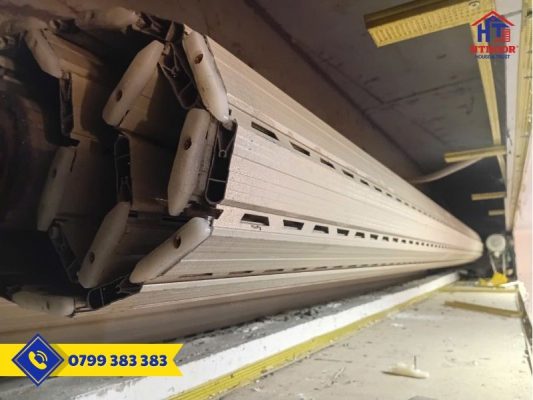 Cửa cuốn bung lô đứt lá sau sửa chữa