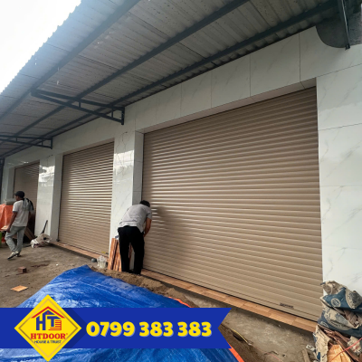 Thi công lắp đặt cửa cuốn - HTDoor