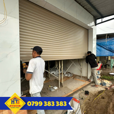 Thi công lắp đặt cửa cuốn - HTDoor