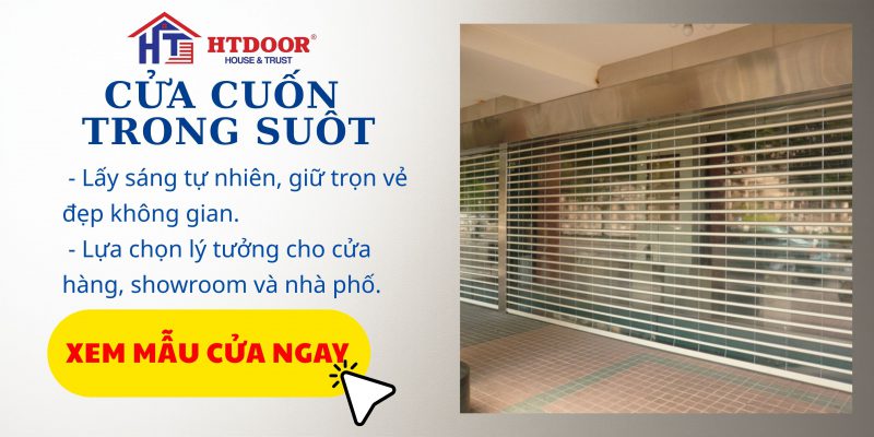 Cửa cuốn trong suốt
