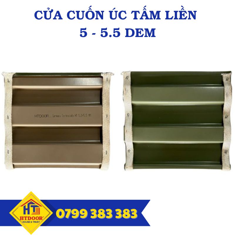 Cửa cuốn Úc tấm liền 5-5.5 dem - HTDoor Cửa cuốn Úc tấm liền 5-5.5 dem - HTDoor