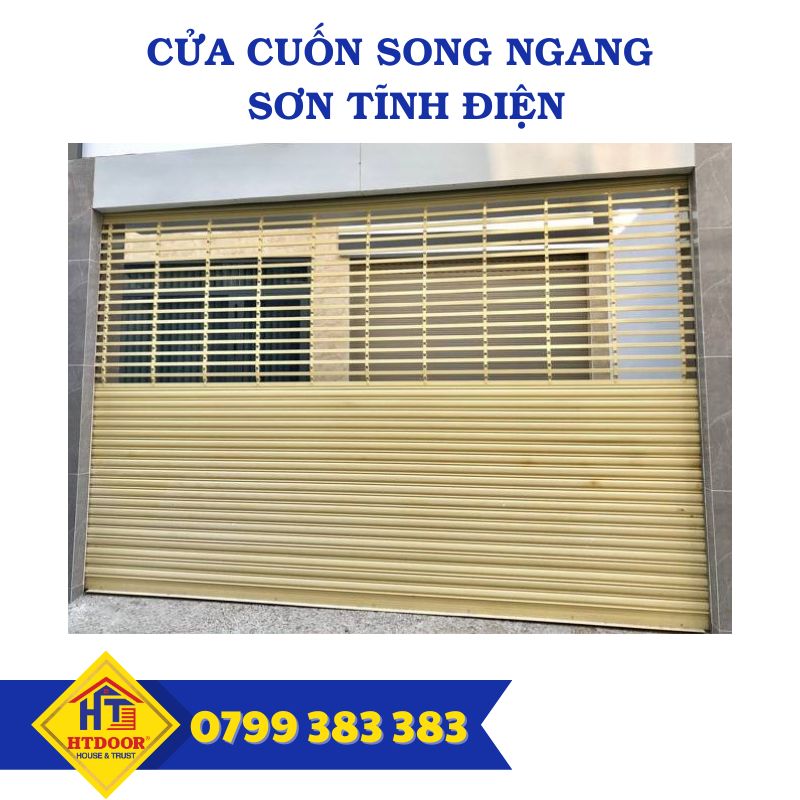 Cửa cuốn song ngang sơn tĩnh điện - HTDoor
