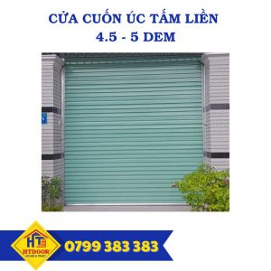 Cửa cuốn Úc tấm liền 4.5-5 dem - HTDoor