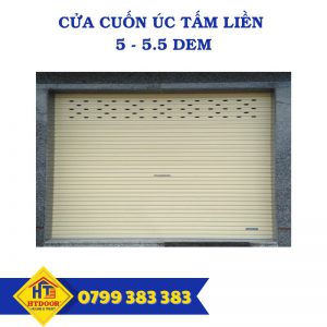 Cửa cuốn Úc tấm liền 5-5.5 dem - HTDoor