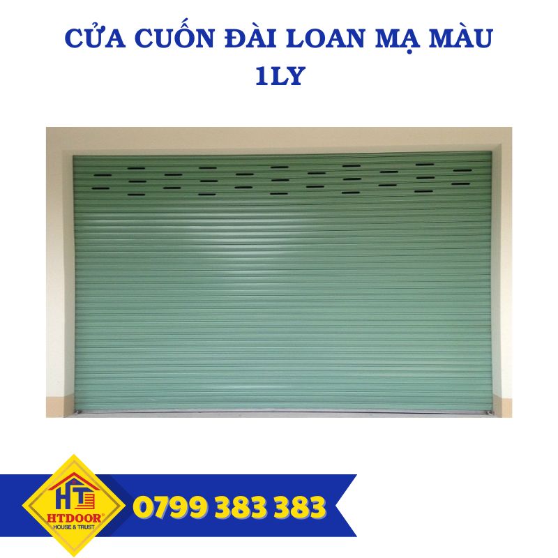 Cửa cuốn Đài Loan mạ màu 1.0mm - HTDoor