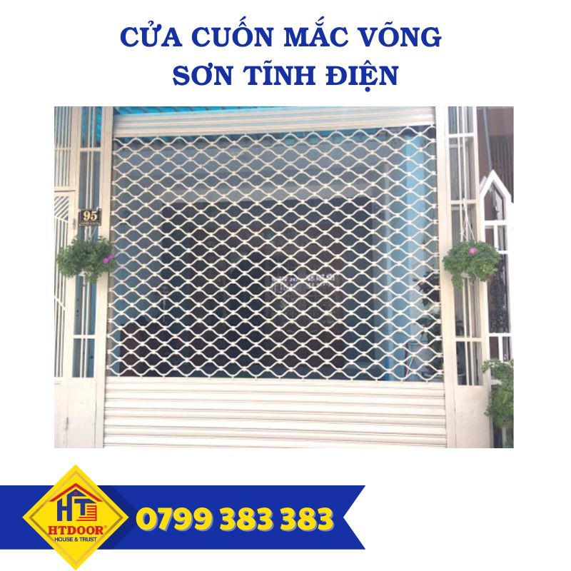 Cửa cuốn mắc võng sơn tĩnh điện - HTDoor Cửa cuốn mắc võng sơn tĩnh điện - HTDoor