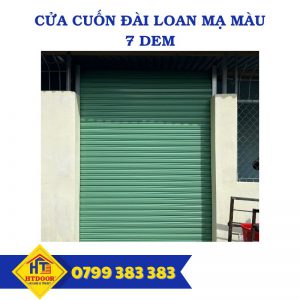 Cửa cuốn Đài Loan mạ màu 7dem - HTDoor