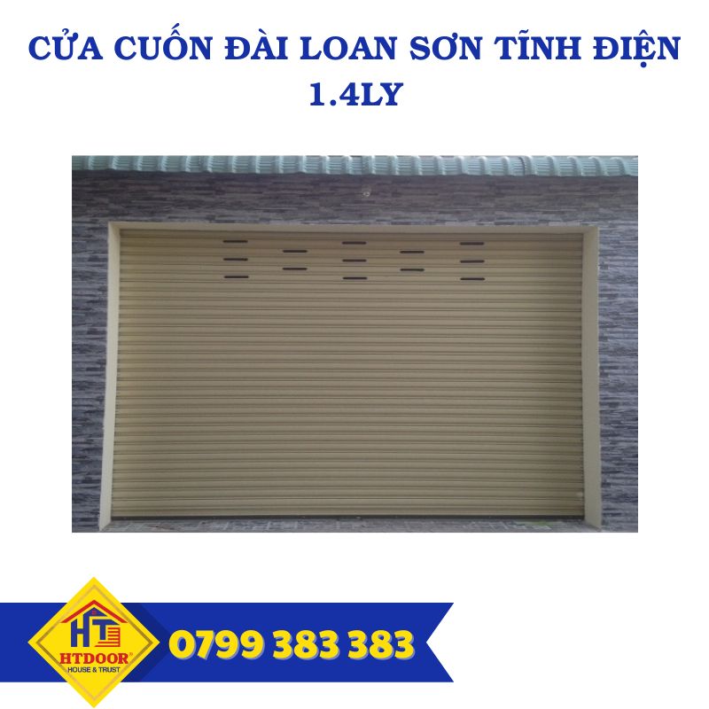 Cửa cuốn Đài Loan sơn tĩnh điện 1.4ly - HTDoor