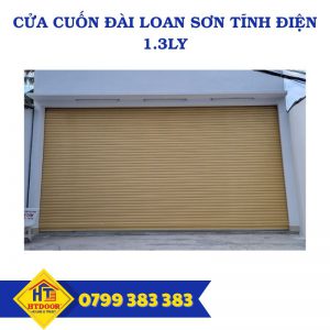 Cửa cuốn Đài Loan sơn tĩnh điện 1.3ly - HTDoor