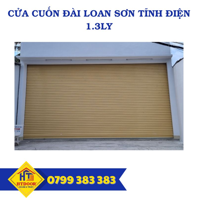Cửa cuốn Đài Loan sơn tĩnh điện 1.3ly - HTDoor
