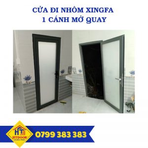 cửa đi nhôm Xingfa 1 cánh mở quay