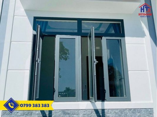 Cửa sổ nhôm Maxpro 4 cánh mở quay