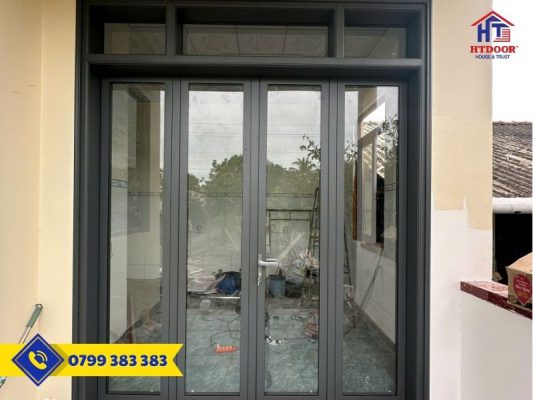 Cửa nhôm Xingfa 4 cánh mở quay