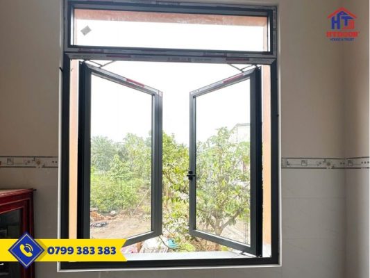 Cửa sổ nhôm Xingfa 2 cánh mở quay