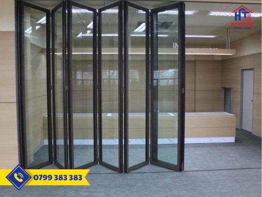 Cửa nhôm Xingfa xếp trượt 6 cánh