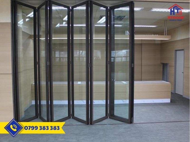 Cửa nhôm Xingfa xếp trượt 6 cánh