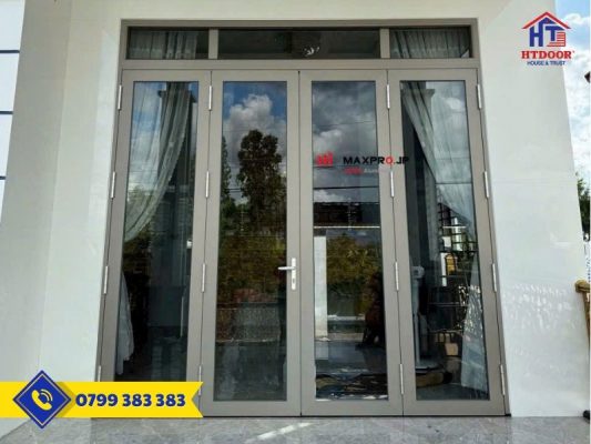 Cửa đi nhôm Maxpro 4 cánh mở quay
