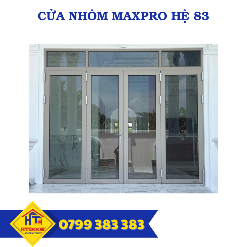 Cửa nhôm Maxpro hệ 83 - HTDoor