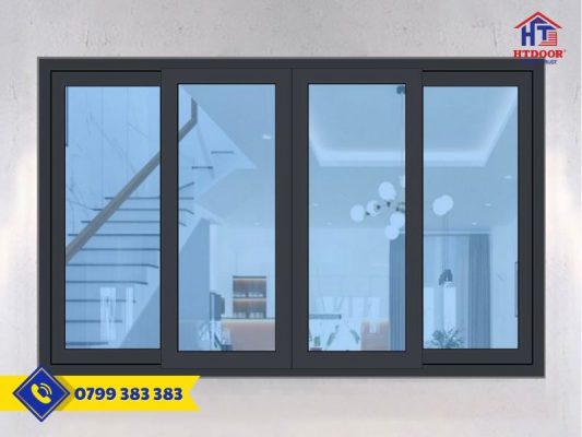 Cửa nhôm Xingfa mở lùa 4 cánh - HTDoor