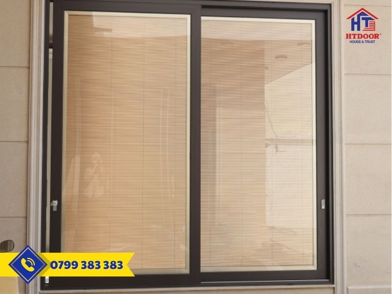 Cửa sổ nhôm Maxpro 2 cánh mở lùa