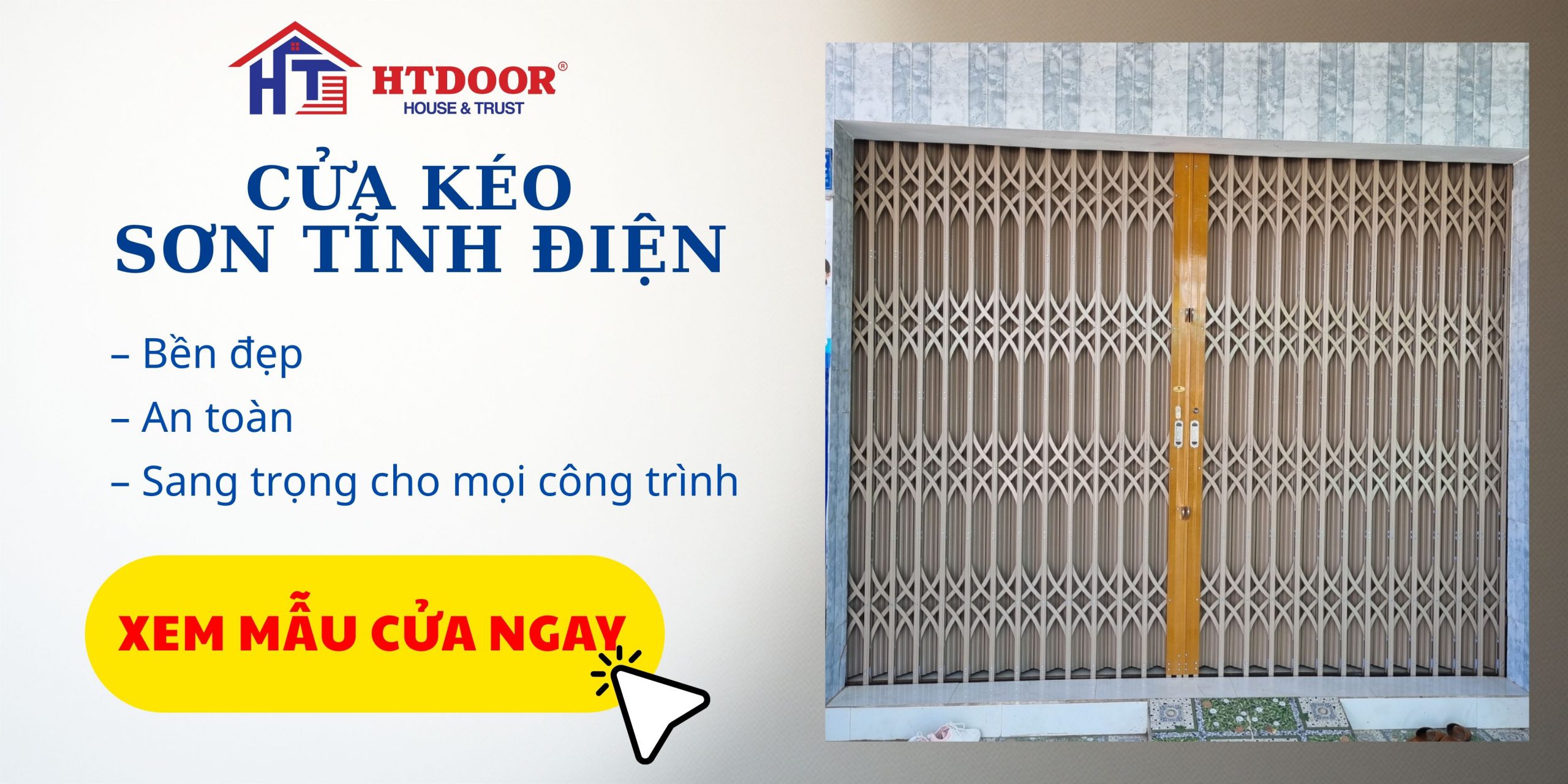 Cửa kéo sơn tĩnh điện