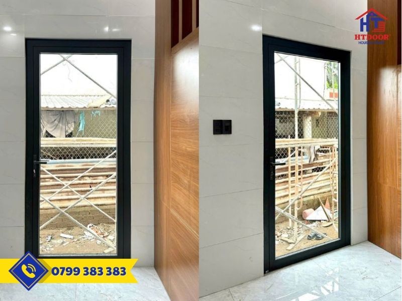 Cửa đi nhôm Xingfa 1 cánh mở quay