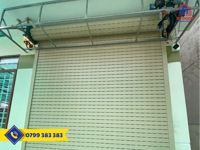 Cửa cuốn công nghệ Đức khe thoáng lắp tại