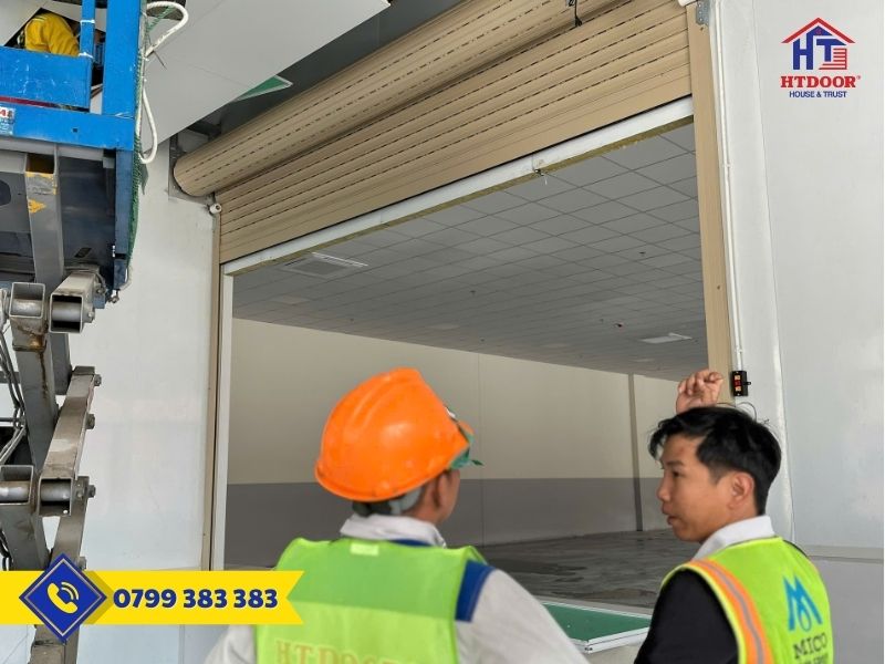 Khảo sát trước khi lắp đặt cửa cuốn - HTDoor
