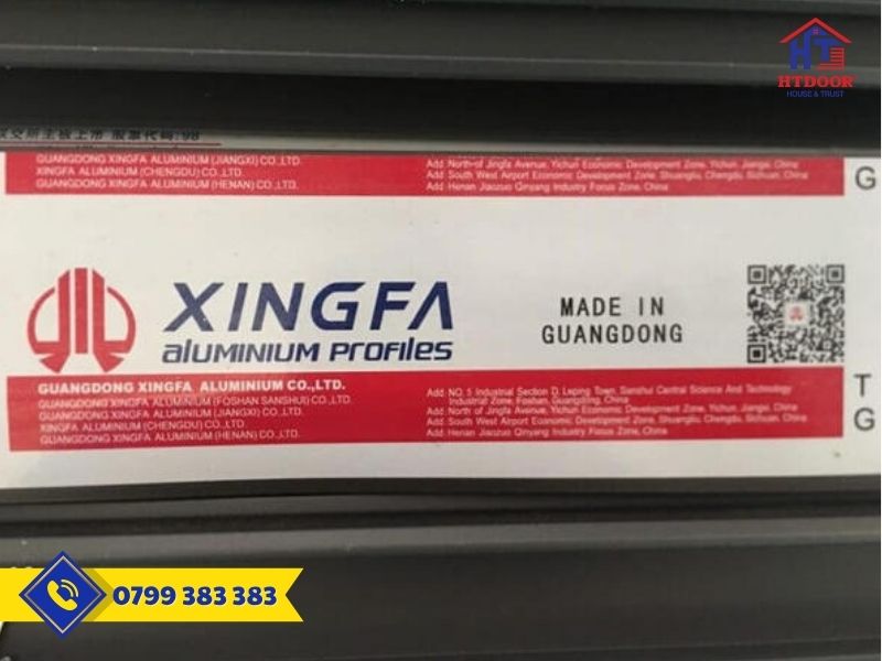 Tem nhôm Xingfa Nhập Khẩu Quảng Đông